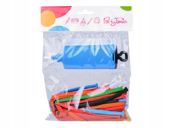Balony modelinowe z pompką 20 sztuk