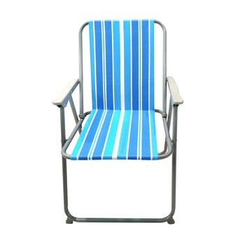 Krzesło składane niebieskie paski