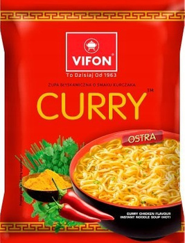 Vifon Zupa błyskawiczna o smaku kurczaka curry 70 g