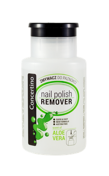 Zmywacz do paznokci Concertino z pompką aloesowy 175ml