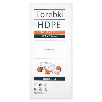 Torebki HDPE 22 x 35 cm 1000 szt