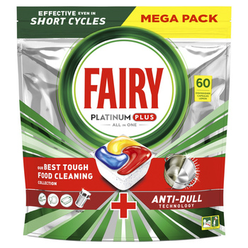 Fairy Platinum Plus All in One Yellow Kapsułki do zmywarek 60 szt. 931 g
