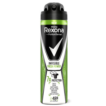 Rexona Men Invisible Fresh Power Antyperspirant w sprayu dla mężczyzn 150 ml