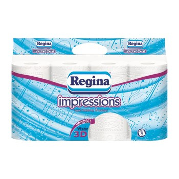 Regina impressions Papier toaletowy 3 warstwy 8 rolek