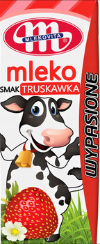 Mlekovita Wypasione Mleko smak truskawka 200 ml