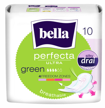 Bella Perfecta Ultra Green Silky Drai Podpaski higieniczne 10 sztuk