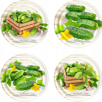 Zakrętka fi82/6 ogórki 2 - 10szt