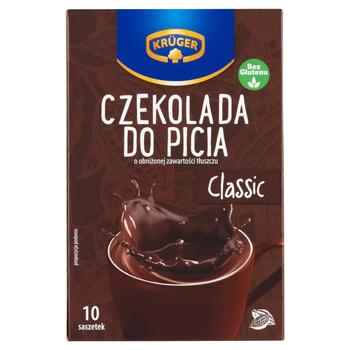 Krüger Classic Czekolada do picia o obniżonej zawartości tłuszczu 250 g (10 x 25 g)