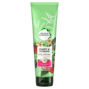 Herbal Essences Strawberry & Mint Odżywka oczyszczająca i nawilżająca do każdego rodzaju włosów, 275ml