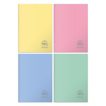 Herlitz zeszyt A5 60 linia Eco PP Pastel colors fsc