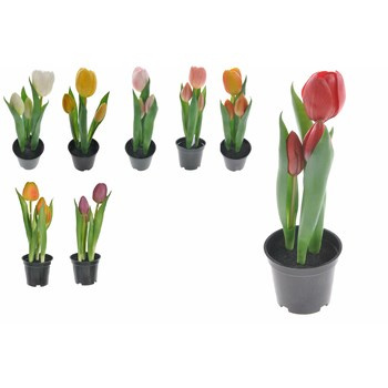 Kwiaty sztuczne w doniczce - silikonowe