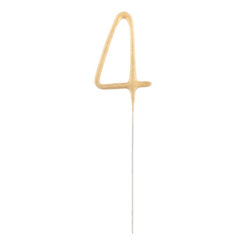 Złota cyfra 4  7,5 cm