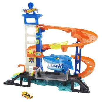 Hot Wheels City Miejski port - Atak rekina Zestaw