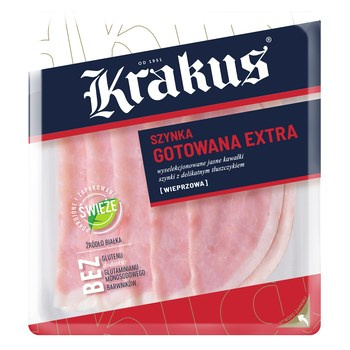 Szynkagotowana extra plastry 120g Krakus