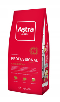 Astra Professional Cafe Crema Kawa palona ziarnista 1 kg