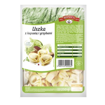 KOTWICA Uszka z kapustą igrzybami 250g