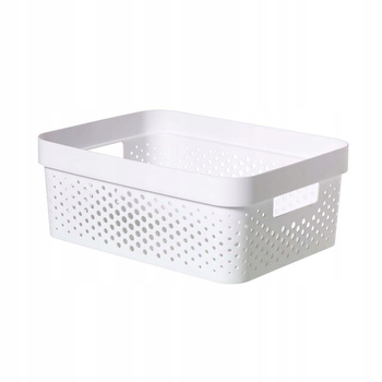 Pojemnik INFINITY 11L ażurowy biały