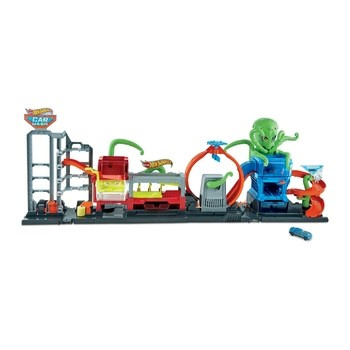 Hot Wheels City Color Reveal Megamyjnia Atak ośmiornicy Zestaw