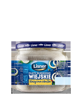 Lisner Filety śledziowe wiejskie klasyczna cebulka 300 g