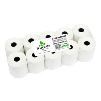 Rolka termiczna Zdrowy Paragon Emerson 49 mm x 30 m, zgrzewka = 10 szt., nie zawierają bisfenoli (m.in. BPA i BPS)