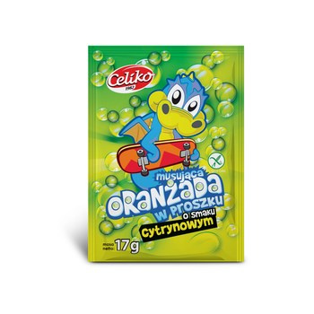 Celiko Oranżada musująca w proszku o smaku cytrynowym 17g
