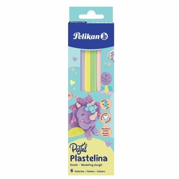 Plastelina pastel Pelikan 6 kolorów 100 gr
