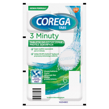 Corega Tabs Tabletki do czyszczenia protez zębowych 6 szt