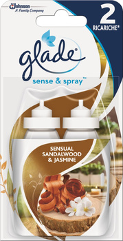 Glade Sense & Spray Sensual Sandalwood & Jasmine Zapas do automatycznego odświeżacza 2 x 18ml