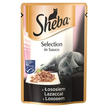 Sheba Selection in Sauce Karma pełnoporcjowa z łososiem 85g