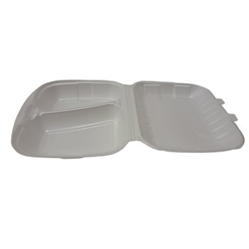 Huhtamaki menubox 2dzielny biały styropianowy XPS (50 szt)