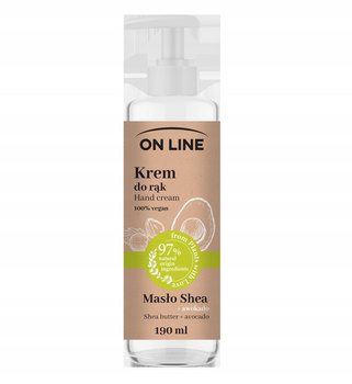 ON LINE FROM PLANTS WITH LOVE krem do rąk AWOKADO & MASŁO SHEA 190ml