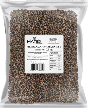 Pieprz czarny ziarnisty 500g MATEX