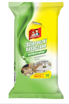 Jan Niezbędny Ściereczki nasączane uniwersalne 40 sztuk