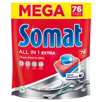 Somat All in 1 Extra Tabletki do mycia naczyń w zmywarkach 76 sztuk