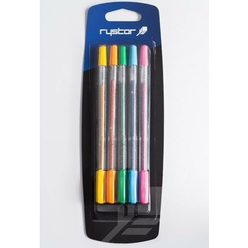 Pióro żelowe GZ-031 brokatowe 5szt. blister  Rystor