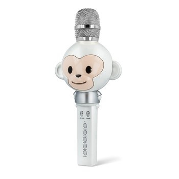 Mikrofon bluetooth z głośnikiem Forever Animal AMS-100 biały