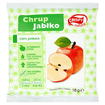 Crispy Natural Suszone chipsy z jabłka 18 g