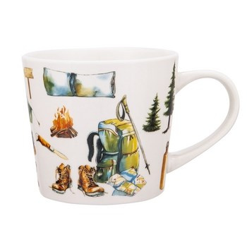 Kubek stożek 400 ml dekoracja Podróżnik Altom Design