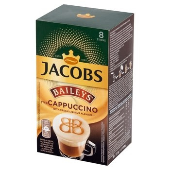Jacobs Baileys typ Cappuccino Rozpuszczalny napój kawowy 108 g (8 x 13,5 g)