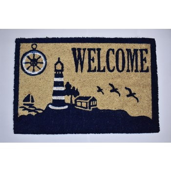 Wycieraczka kokosowa 40x60cm na PCV LATARNIA 76