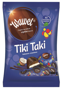 Wawel Tiki Taki kokosowo-orzechowe Czekolada z nadzieniem 1000 g