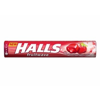HALLS FRUITWAVE STRAWBERRY 45G