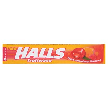 HALLS FRUITWAVE PEACH 45G