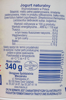 Maluta Jogurt typ bałkański 340 g