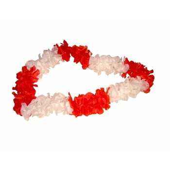 Naszyjnik hawajski Biało-Czerwoni