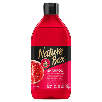 Nature Box Pomegranate Oil Chroniący kolor szampon do włosów farbowanych z olejem z granatu 385 ml