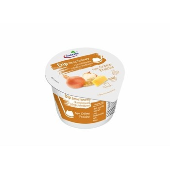 Dip śmietanowy z karmelizowaną cebulką i cheddarem typu creme fraiche MLEKPOL 180g