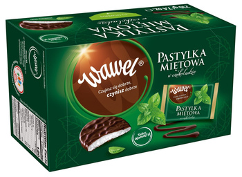 Wawel Pastylka miętowa w czekoladzie 210 g