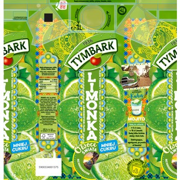 Tymbark Owoce Świata Napój wieloowocowy limonka 1 l