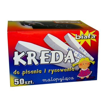 Kreda szkolna biała 50 szt